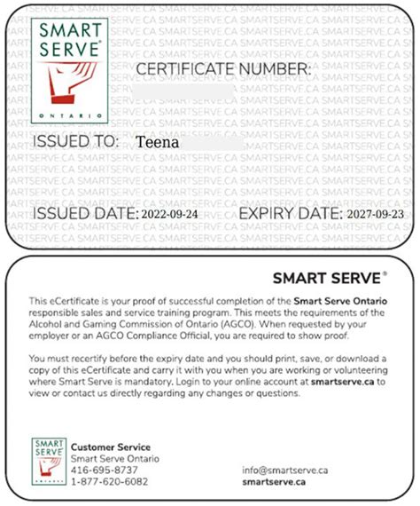 smart serve ontario card|smart serve recertification ontario.